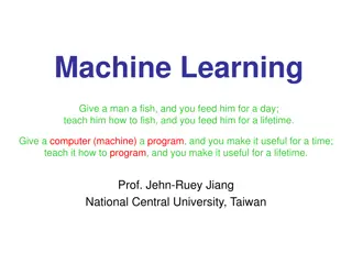 Machine Learning Paradigms