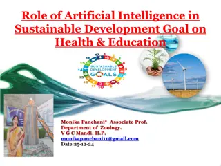 Leveraging Artificial Intelligence for Sustainable Development in Health & Education