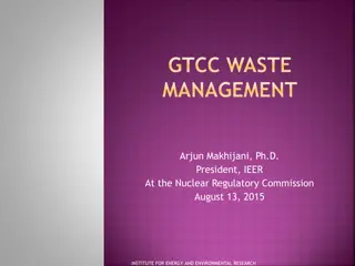 GTCC Waste Management and Regulation by Arjun Makhijani