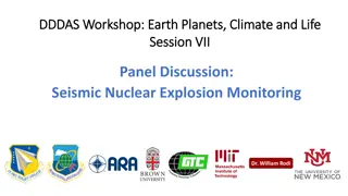 Seismic Nuclear Explosion Monitoring Panel Discussion at DDDAS Workshop