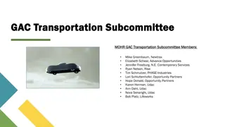 2024 GAC Transportation Subcommittee Priorities and Work Update