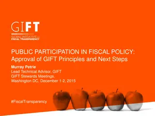 Participation in Fiscal Policy: GIFT Principles and Next Steps