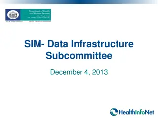 Maine SIM Data Infrastructure Subcommittee Meeting Overview