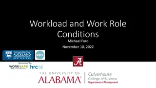 Work Role Stressors and Health Outcomes