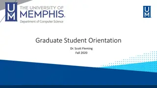 Graduate Student Orientation and Department Overview at CS Dept Fall 2020