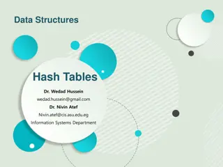 Hash Tables and Map Implementations in Data Structures