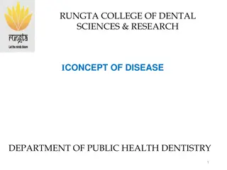 Disease Concepts in Public Health Dentistry