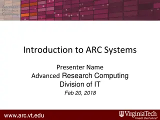 Exploring High-Performance Computing in Advanced Research Computing Systems