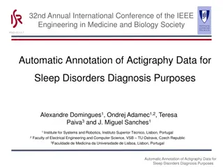 Automatic Actigraphy Data Annotation for Sleep Disorders Diagnosis at IEEE Conference