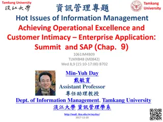 Achieving Operational Excellence with Summit's ERP System