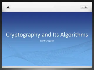 Cryptography and Its Algorithms