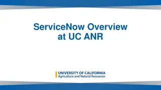 Enhancing Customer Service with ServiceNow at UC ANR