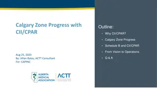 Improving Healthcare with CII/CPAR in Calgary Zone