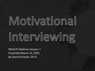 Motivational Interviewing Strategies for Dealing with Challenging Scenarios