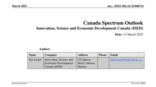 Canada Spectrum Outlook 2025: ISED Regulatory Framework & Spectrum Management