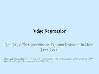 Ridge Regression for Carbon Emissions and Population Characteristics in China