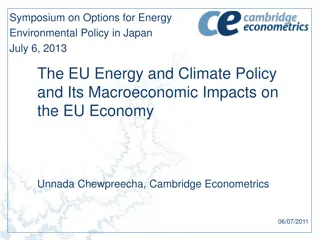 EU Energy and Climate Policy - Macroeconomic Implications & Policy Considerations