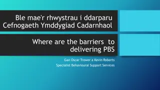 Identifying Barriers to Implementing Positive Behavioral Support