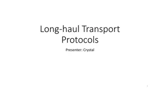 Exploring Long-Haul Transport Protocols for Wireless Sensor Networks
