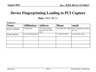 Device Fingerprinting for IEEE 802.11 Networks