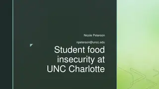 Food Insecurity Among Students at UNC Charlotte
