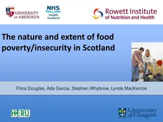 Food Poverty and Insecurity in Scotland