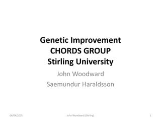 Genetic Improvement for Software Systems at Stirling University