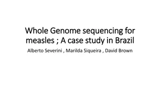 Whole Genome Sequencing for Measles Outbreaks in Brazil: A Case Study
