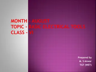 Basic Electrical Hand Tools and Their Uses in Class VI