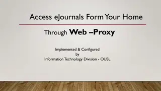 Access E-Journals from Home via OUSL Web Proxy Service