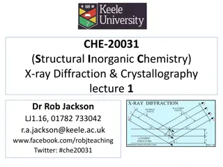 X-ray Diffraction & Crystallography Lecture Overview