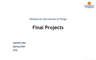 Wireless IoT Final Projects at UVA Spring 2024