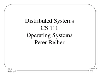 Distributed Systems Overview: Goals, Characteristics, Transparency, and Coupling
