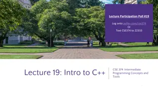 Key Concepts and Features of C++ Programming