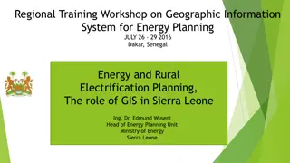 Geographic Information System for Energy Planning in Sierra Leone