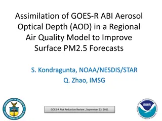 Assimilation of GOES-R ABI Aerosol Optical Depth in Regional Air Quality Model