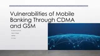 Mobile Banking Vulnerabilities Through CDMA and GSM Networks