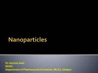 Nanoparticles in Drug Delivery: Concepts and Methods