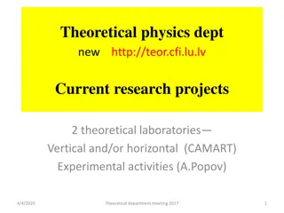 Cutting-Edge Research Projects in Theoretical Physics & Materials Science