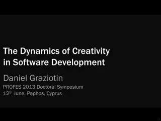Dynamics of Creativity in Software Development - Insights from Daniel Graziotin