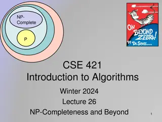 Introduction to NP-Completeness and Beyond in Algorithms
