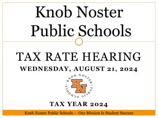 Knob Noster Public Schools Tax Rate Hearing 2024 and Board Information