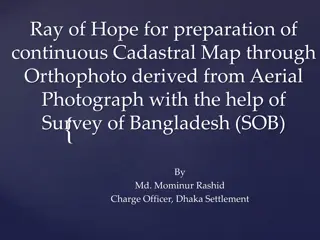 High-Tech Survey Methods for Cadastral Map Generation