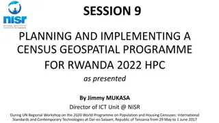 Implementing a Geospatial Census Programme for Rwanda 2022