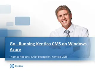 Running Kentico CMS on Windows Azure Virtual Conference Agenda