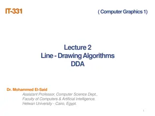 Line Drawing Algorithms in Computer Graphics