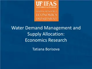 Water Demand Management: Economic Research Insights