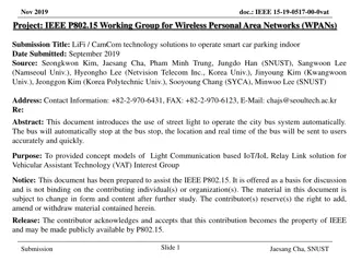 LiFi and CamCom Technology Solutions for Smart Indoor Car Parking