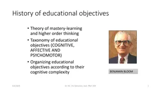 Bloom's Taxonomy and Promoting Higher-Order Thinking in Education
