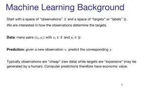 Machine Learning Basics: Observations and Predictions